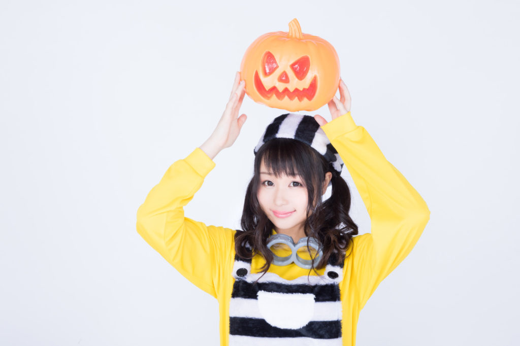 ハロウィン彼女彼氏のコスプレ