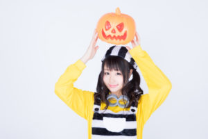 ハロウィン彼女彼氏のコスプレ