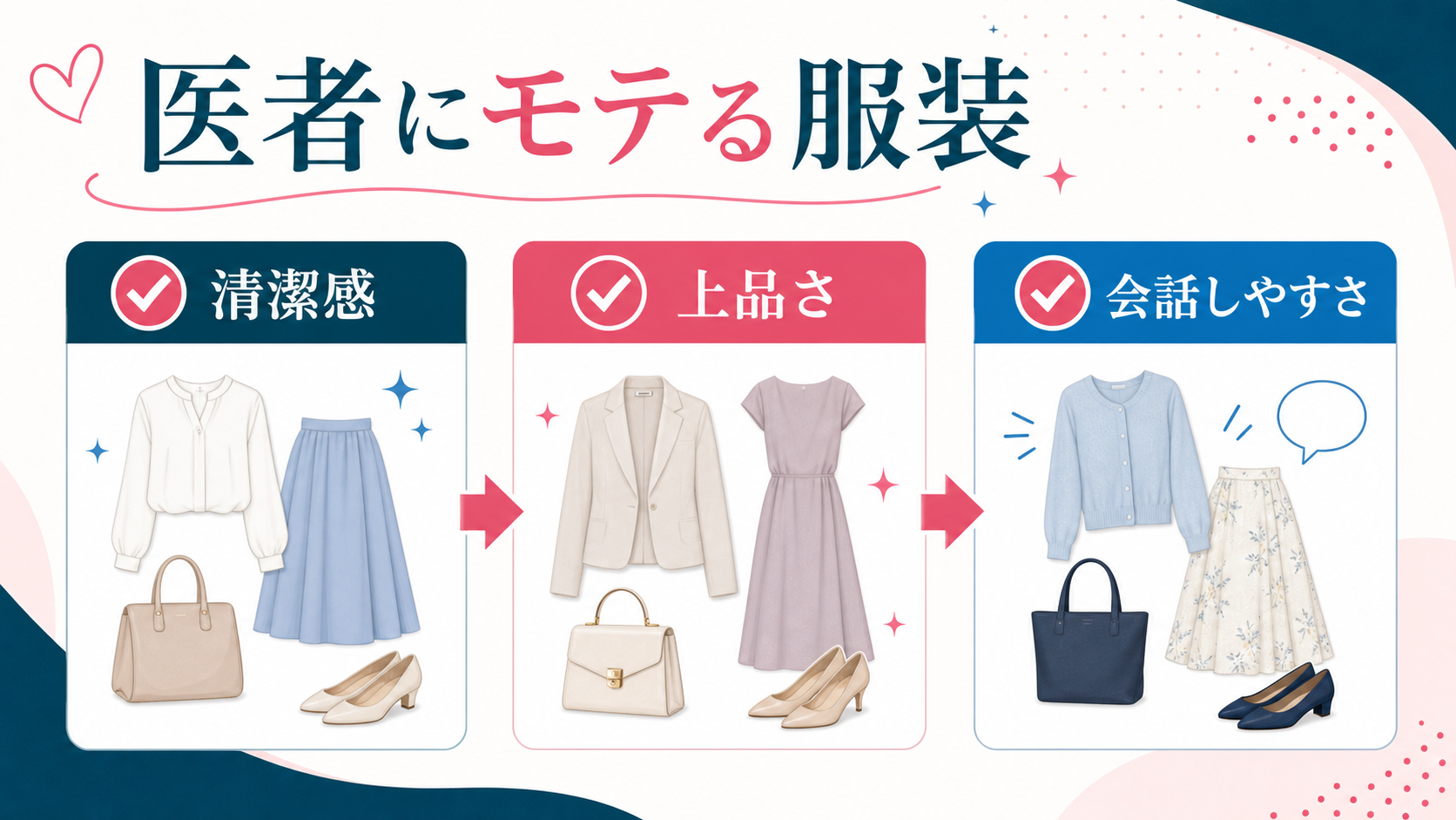 結論:清潔感と話しやすさを優先した服装が基本