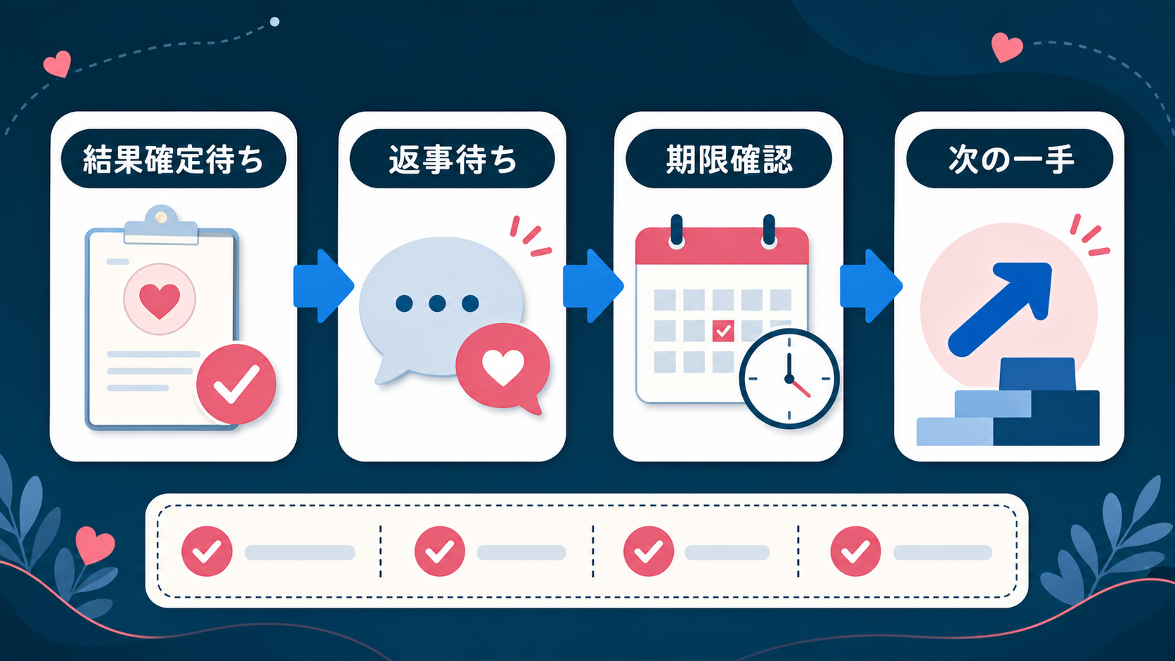結論：結果確定待ちは進捗条件を確認しながら扱う