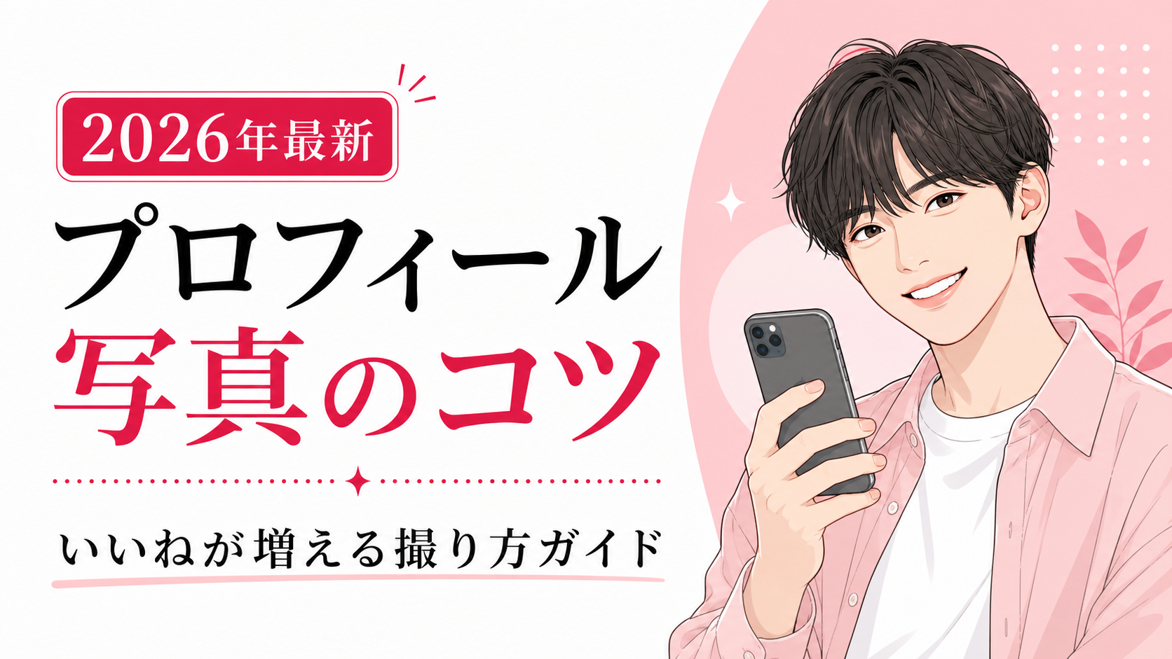 マッチングアプリのプロフィール写真のコツ|いいねが増える撮り方